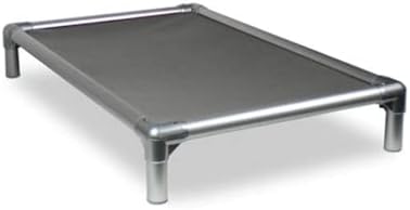 Kuranda Chewproof Bed - Silver Aluminum for Strong Chewers