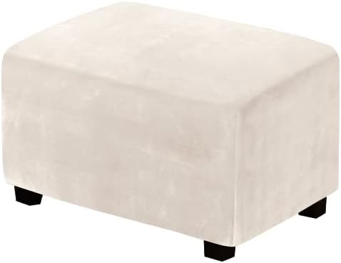 H.VERSAILTEX Ottoman Covers Slipcover for Plush Storage Ottoman