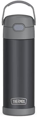 THERMOS FUNTAINER 16 Ounce Insulated Bottle for Kids, Black