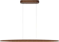 71in Wood Linear Pendant Light for Dining Room - Minimal LED