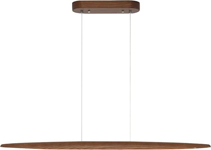 71in Wood Linear Pendant Light for Dining Room & Island Use