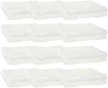 12 x 12 Plastic Scrapbook Storage Case - Clear 12 Pack for Craft
