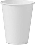Solo 378W-2050 8 oz White Paper Hot Cup - Sturdy, Leak-Resistant