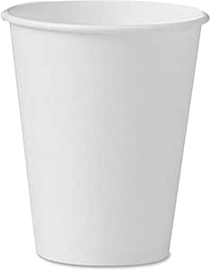 Solo 378W-2050 8 oz White SSP Paper Hot Cup for Beverages