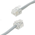 Phone Line Cord RJ11 1FT Pack of 5 - Reliable Wall Jack to Phone