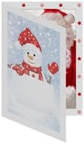 Snowman Photo Folder Frame 4x6 Slip-in Insert Type - Pack of 100