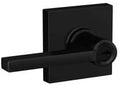 Schlage Latitude Door Lever Collins Trim Keyed Entry - Matte Black