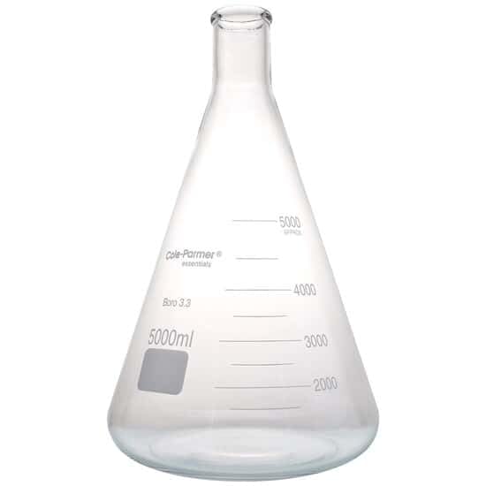 Cole-Parmer 5000 mL Laboratory Glass Erlenmeyer Flask Review