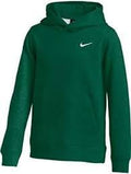 Nike Youth Fleece Pullover Hoodie Green Small - Cozy Everyday Wear