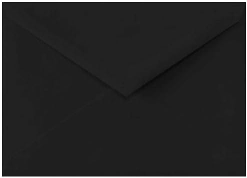 LUXPaper Baronial Invitation Envelopes in Midnight Black
