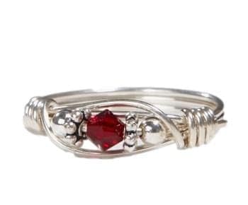 Personalized Sterling Silver Mother's Birthstone Ring for Moms