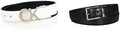 Calvin Klein Women's Two-in-One Reversible Dress Belt - Versatile