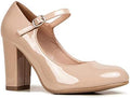 J. Adams Skippy Heels for Women - Chunky High Heel Mary Jane Pump