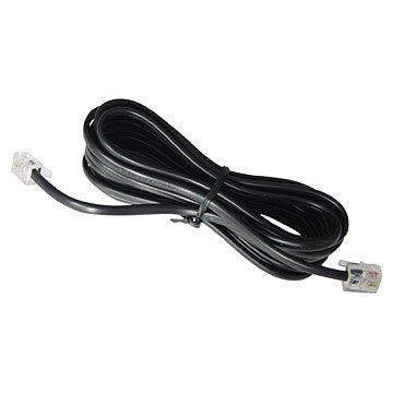50FT Black Phone Line Cord RJ11 Male/Male for Landline Use