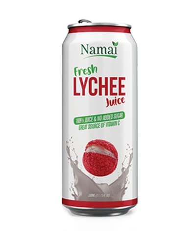 Pure Lychee Juice - 100% Natural, No Added Sugar, Pack of 24