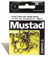 Mustad 3-Way Cross Swivel Fishing Tackle, 10 Pack, Size 6
