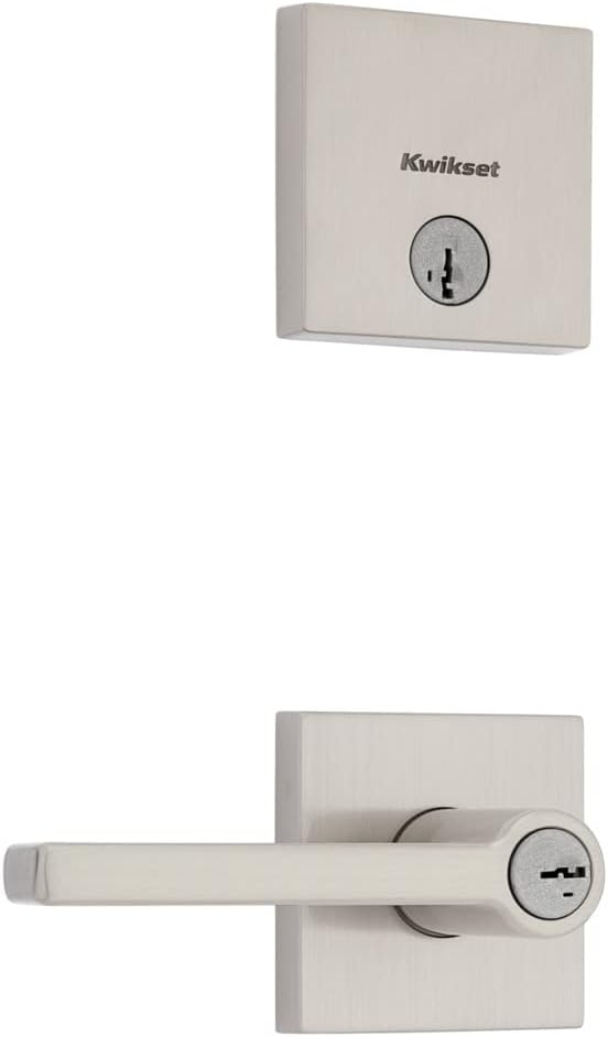 Kwikset 991 Halifax Keyed Entry Lever and Deadbolt Combo Pack