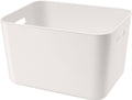 Set of 3 Plastic Storage Bin 13.4x10.2x8 in - Versatile Pantry & Home