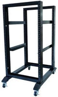 Open Rack 15U 4 Post 19-in Data Network Rack - Sturdy Desktop Frame