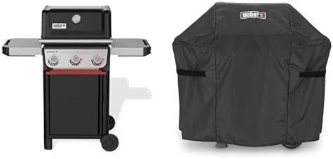 Weber Gas Grill SPIRIT E-325 LP - Black with Protective Cover