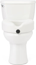 Elevated Toilet Seat Riser with Microban - Adds 5 in Comfort Height