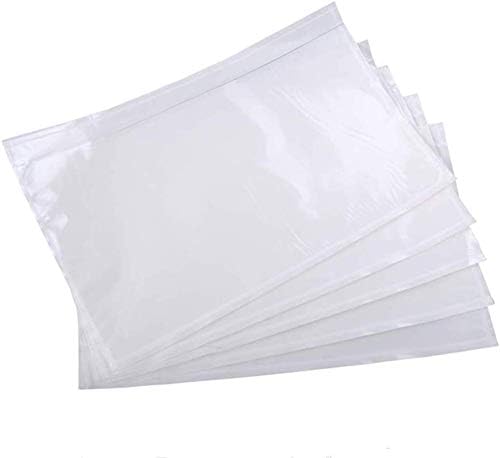 Clear Adhesive Top Loading Packing List Envelopes 1000-Pack