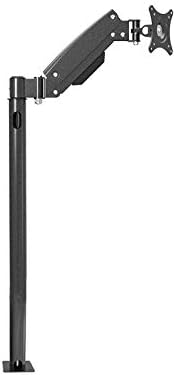 Premium Gas Spring Single Monitor Floor Stand for 13-27 in Displays