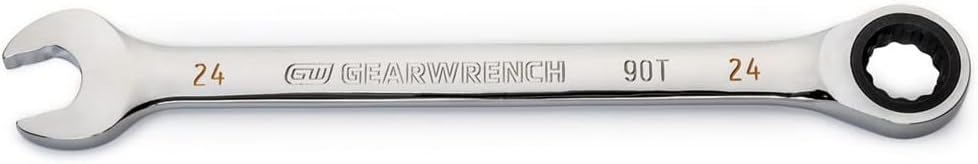 GEARWRENCH 24mm Ratcheting Combination Wrench for Precision Work