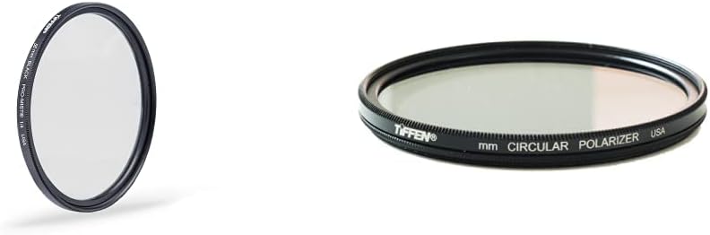Tiffen 58mm Black Pro-Mist 1/4 Filter & Circular Polarizer Glass