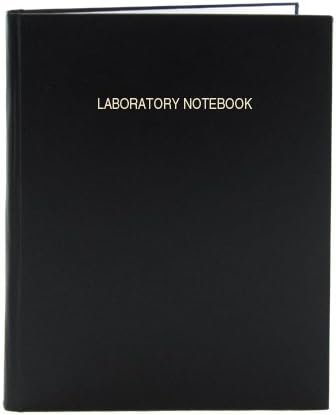 Extra Large Lab Notebook with Durable Black Imitation Leather Cover