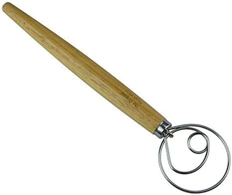 Oak Handle Dough Whisk: Effortless Baking Bliss!