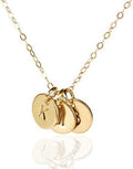 Initial Necklace for Women 14K Gold Filled or Sterling Silver