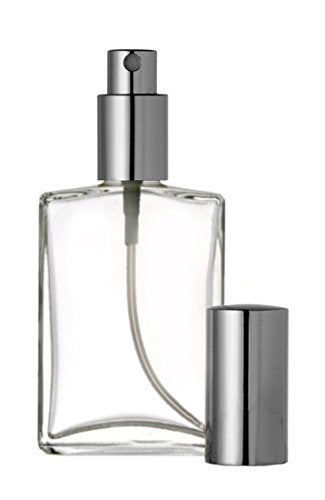 Riverrun Refillable Cologne Atomizer 3.4oz Silver Sprayer