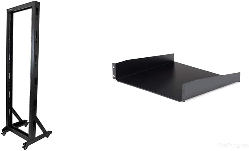 42U Mobile Open Frame Server Rack and 2U Shelf Bundle Review