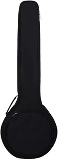 Travel Banjo Backpack Black - Padded Five-String Gig Bag for Travel