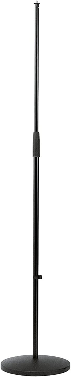 K&M Microphone Stand with Round Base - Adjustable Height Design