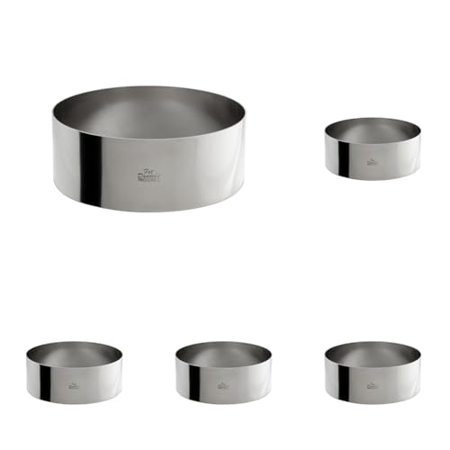 Fat Daddio's Stainless Steel Round Cake & Pastry Ring Set