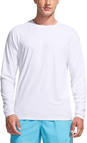TSLA Men's Rashguard Swim Shirts for Ultimate Sun Protection