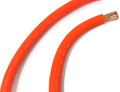 50 ft CCA 1/0 Gauge Oversized Orange Power Ground Wire - Heavy Duty