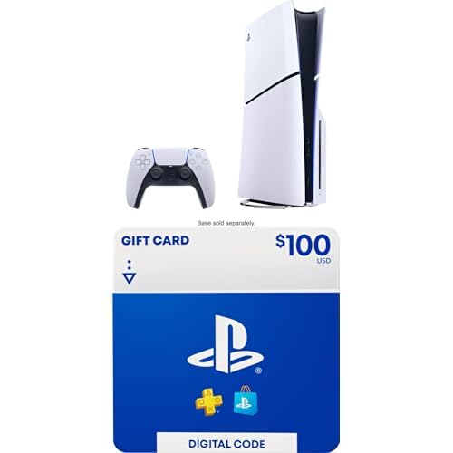 PlayStation5 Slim Console Bundle with $100 Gift Card for Gamers