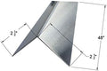 304 Brushed Stainless Steel Corner Guards 48in - Heavy Duty Protection