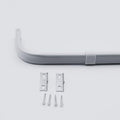 Heavy Duty Single Adjustable Curtain Rod (White, 48ft-84ft) - Durable