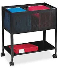 Lorell Mesh Rolling File for Efficient Document Organization