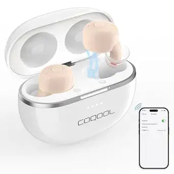 Bluetooth Rechargeable Hearing Aids for Seniors with Noise Cancelling