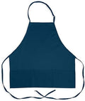 KNG 3 Pocket Adjustable Bib Apron 27 in Navy - Commercial Pack of 60