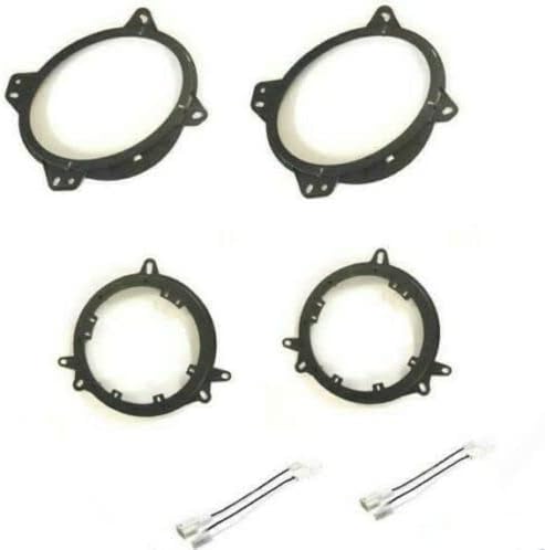 6x9 Front and 5.25 Rear Door Speaker Install Bracket Mount Plates