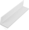 1-1/2 in x 1-1/2 in Rigid Plastic Angle Moldings - High Gloss White