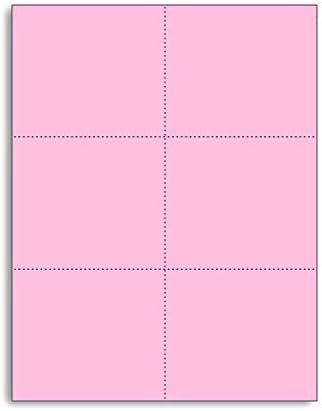 Laser Printer Blank Perforated Cards 6000 Cards for Easy Use
