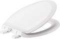 Slow Elongated Closed Front Toilet Seat - Quiet Close Replacement
