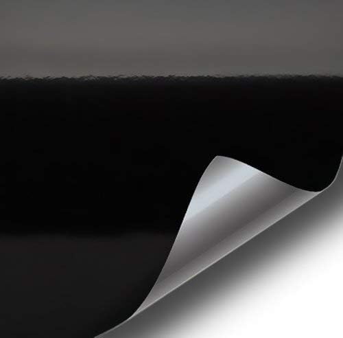 Black High Gloss Microfinish Vinyl Wrap Roll for DIY Projects